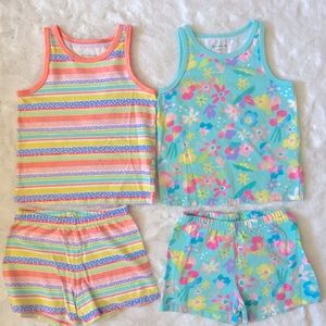 3T Garanimals sets. Tanks and shorts. 4 pieces.